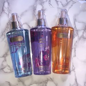 3 victoria secret fragrance mists